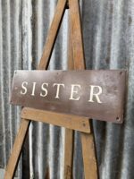 Brass Sister Sign