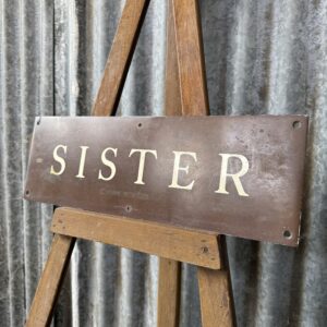 Brass Sister Sign