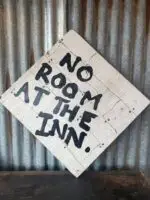 No Room At The Inn Sign