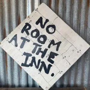 No Room At The Inn Sign