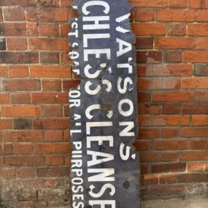 Watson’s Matchless Cleanser Enamel Sign (c. 1920s)