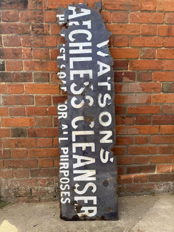 Watson’s Matchless Cleanser Enamel Sign (c. 1920s)