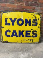 Lyons Cakes Enamel Sign