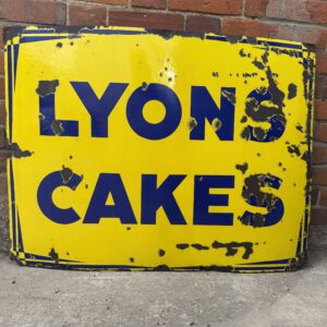 Lyons Cakes Enamel Sign