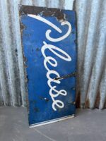 Please Enamel Sign
