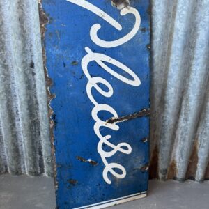 Please Enamel Sign