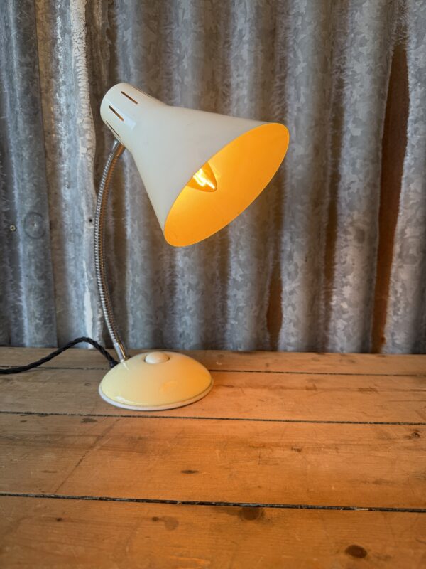 Vintage Gooseneck Desk Lamp (1950s–60s)