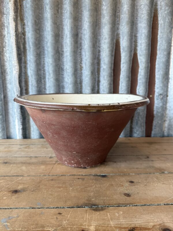 Antique Stoneware Dairy Bowl - Image 2