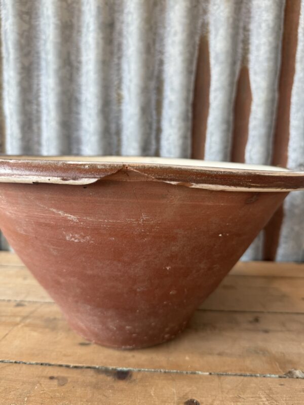 Antique Stoneware Dairy Bowl - Image 3
