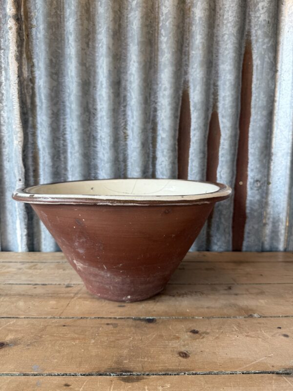 Antique Stoneware Dairy Bowl - Image 5