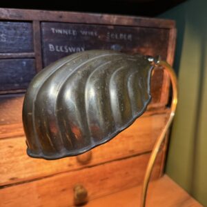 Vintage Brass Clam Shell Lamp