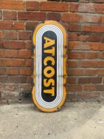 Vintage ATCOST Enamel Sign