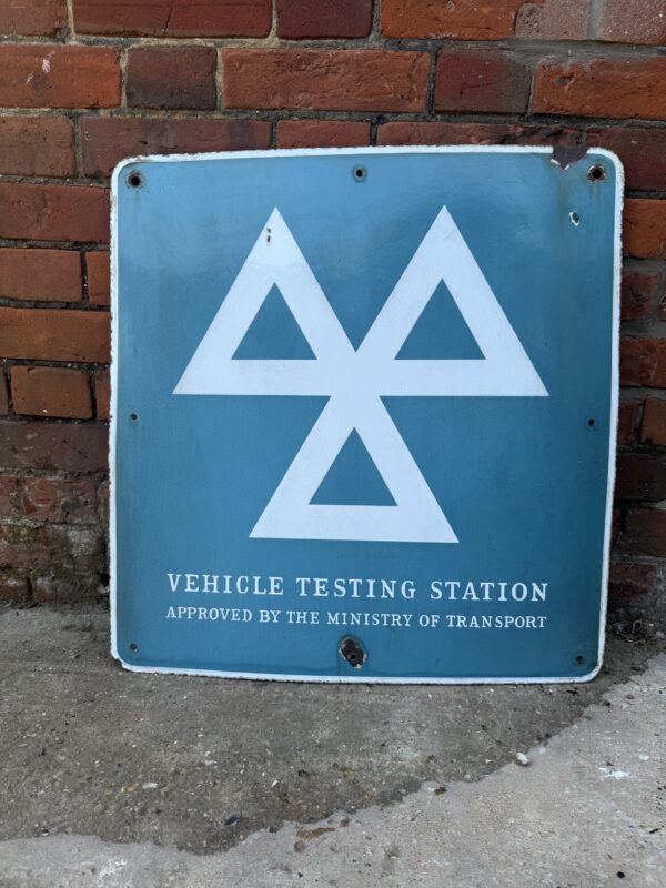 Vintage MOT Sign – 1970s/80s ooo Original