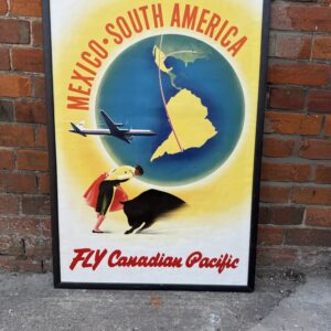 Vintage Canadian Pacific Airlines Travel Poster – Mexico & South America (c. 1950s)