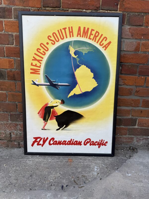 Vintage Canadian Pacific Airlines Travel Poster – Mexico & South America (c. 1950s)