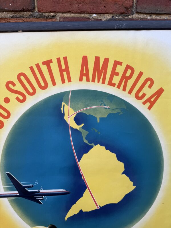 Vintage Canadian Pacific Airlines Travel Poster – Mexico & South America (c. 1950s) - Image 4