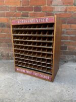Vintage Coats Satinised Thread Cabinet – Wooden Storage Display Unit