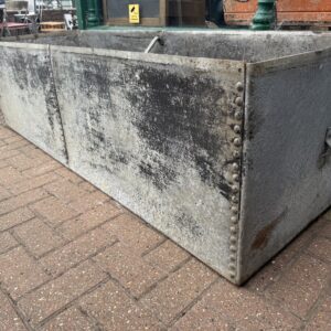 Large Riveted Galvanised Trough