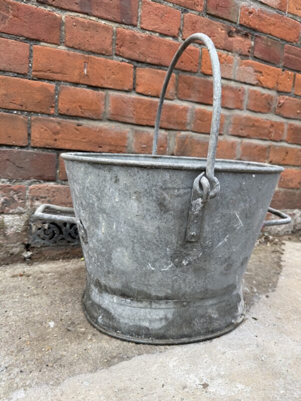 Vintage Galvanised Metal Bucket - Image 3
