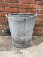 Vintage Galvanised Egg Preserving Pail