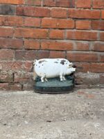 Vintage Cast Iron Gloucestershire Pig Doorstop