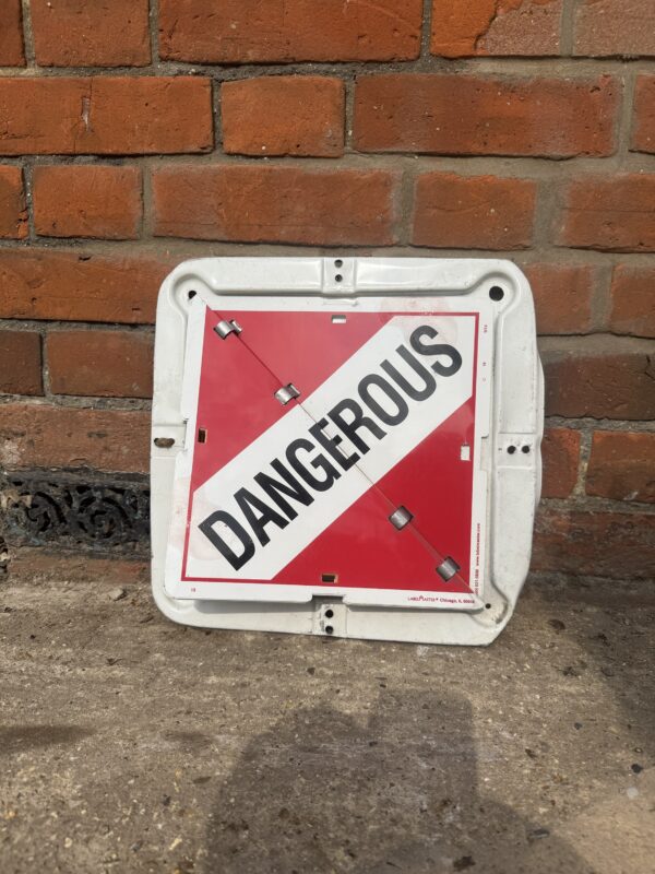 DOT Hazmat Flip Placards for Explosives and Dangerous Goods