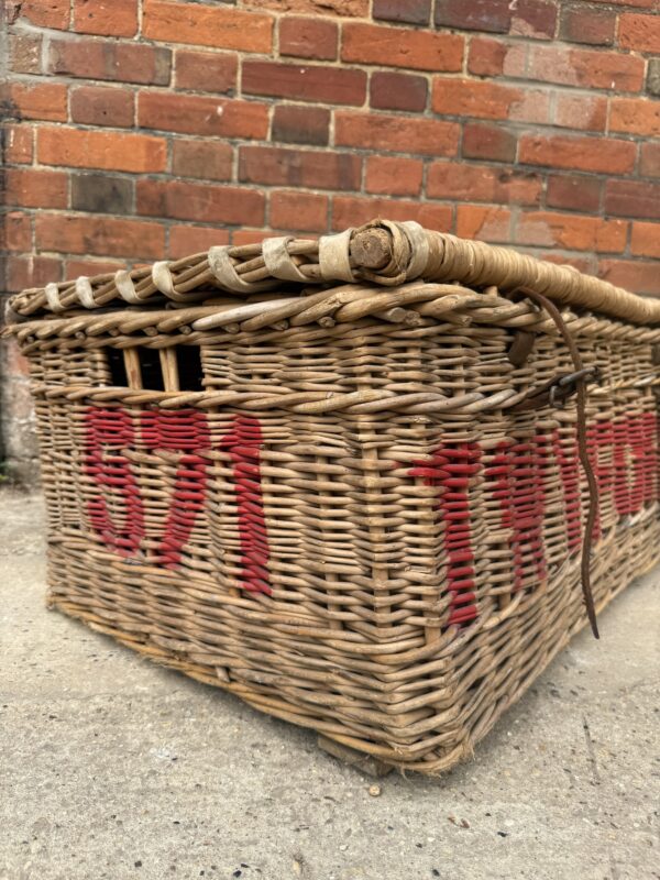 Vintage Wicker Laundry Basket – “Twyford” | Early to Mid-Century - Image 3