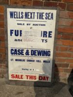 Vintage Auction Poster – Wells-next-the-Sea