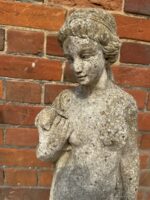 Vintage Cast Stone Garden Statue – Classical Female Figure