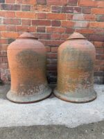 Pair of Large Whichford Pottery Terracotta Rhubarb Forcer  – 1994
