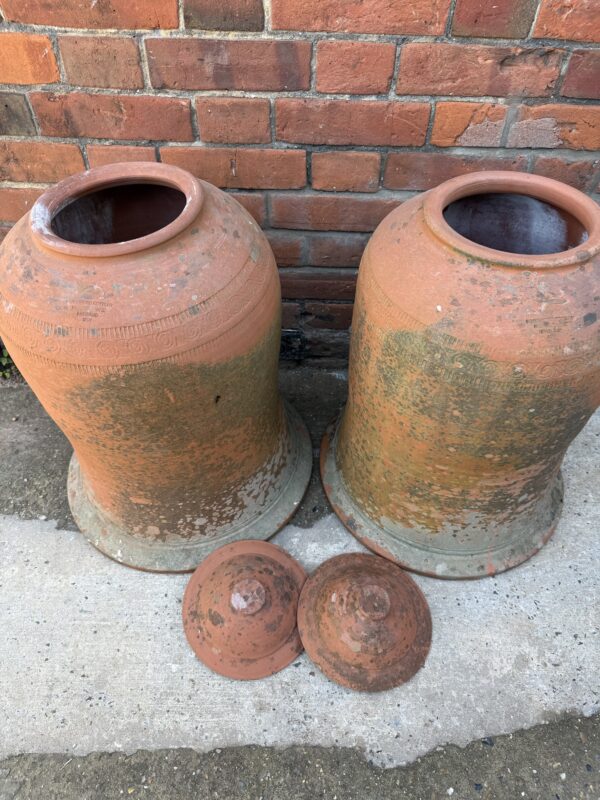 Pair of Large Whichford Pottery Terracotta Rhubarb Forcer  – 1994 - Image 3