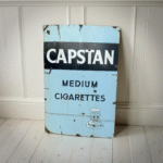 Vintage Capstan Medium Cigarettes Enamel Sign (c. 1950s)