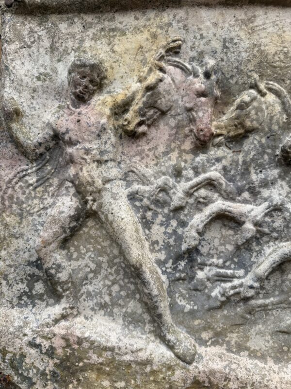 Vintage Concrete Greco-Roman Relief Plaque - Image 3